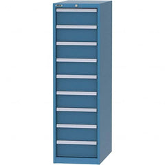 LISTA - 9 Drawer, 45 Compartment Bright Blue Steel Modular Storage Cabinet - Eagle Tool & Supply