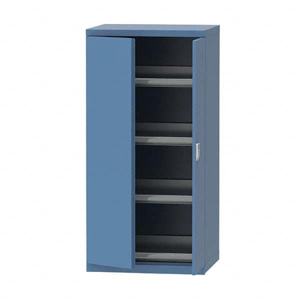 LISTA - 124 Compartment Bright Blue Steel Modular Storage Cabinet - Eagle Tool & Supply