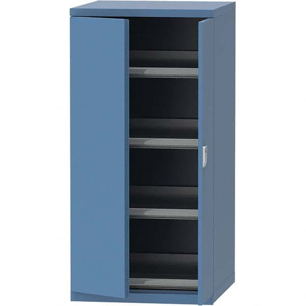 LISTA - 45 Compartment Bright Blue Steel Modular Storage Cabinet - Eagle Tool & Supply