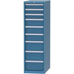 LISTA - 9 Drawer, 45 Compartment Bright Blue Steel Modular Storage Cabinet - Eagle Tool & Supply