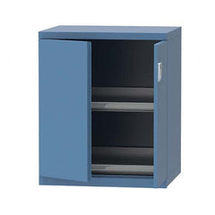 LISTA - 7 Drawer, 124 Compartment Bright Blue Steel Modular Storage Cabinet - Eagle Tool & Supply