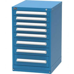 Vidmar - 8 Drawer, 45 Compartment Bright Blue Steel Modular Storage Cabinet - Eagle Tool & Supply