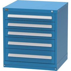 Vidmar - 5 Drawer, 344 Compartment Bright Blue Steel Modular Storage Cabinet - Eagle Tool & Supply