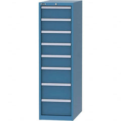 LISTA - 8 Drawer, 45 Compartment Bright Blue Steel Modular Storage Cabinet - Eagle Tool & Supply