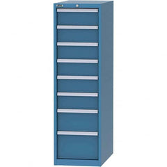 LISTA - 8 Drawer, 45 Compartment Bright Blue Steel Modular Storage Cabinet - Eagle Tool & Supply