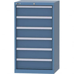 LISTA - 6 Drawer, 84 Compartment Bright Blue Steel Modular Storage Cabinet - Eagle Tool & Supply