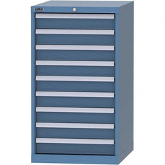 LISTA - 9 Drawer, 99 Compartment Bright Blue Steel Modular Storage Cabinet - Eagle Tool & Supply