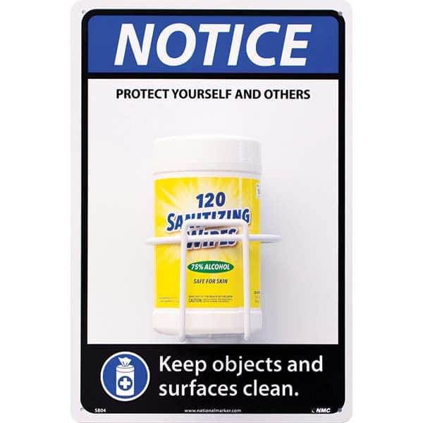 NMC - PPE Dispensers Type: Disinfectant Wipe Dispenser Station Mount: Table/Wall - Eagle Tool & Supply