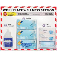 NMC - PPE Dispensers Type: Wellness Station Mount: Table/Wall - Eagle Tool & Supply