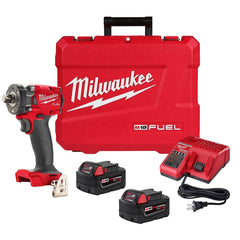Milwaukee Tool - Cordless Impact Wrenches & Ratchets Voltage: 18.00 Drive Size (Inch): 1/2 - Eagle Tool & Supply