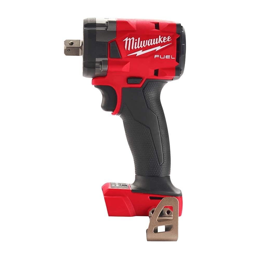 Milwaukee Tool - Cordless Impact Wrenches & Ratchets Voltage: 18.00 Drive Size (Inch): 1/2 - Eagle Tool & Supply