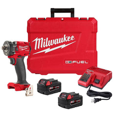 Milwaukee Tool - Cordless Impact Wrenches & Ratchets Voltage: 18.00 Drive Size (Inch): 1/2 - Eagle Tool & Supply