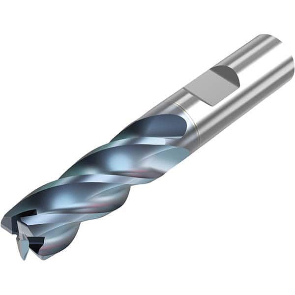 Niagara Cutter - 3/8" Diam 4 Flute Solid Carbide 0.02" Corner Radius End Mill - Eagle Tool & Supply