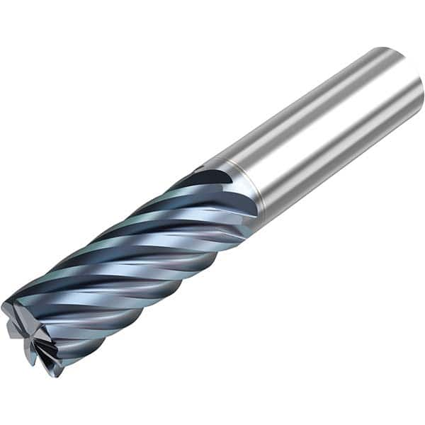 Niagara Cutter - 1/2" Diam 7 Flute Solid Carbide 0.03" Corner Radius End Mill - Eagle Tool & Supply