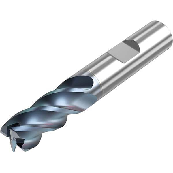 Niagara Cutter - 1/2" Diam 4 Flute Solid Carbide 0.03" Corner Radius End Mill - Eagle Tool & Supply
