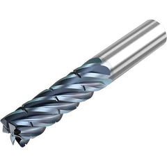 Niagara Cutter - 5/8" Diam 6 Flute Solid Carbide 0.06" Corner Radius End Mill - Eagle Tool & Supply