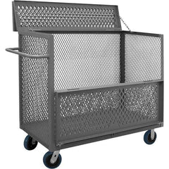 Durham - 3,600 Lb Capacity 1-Shelf 3-Sided Mesh Truck - Eagle Tool & Supply