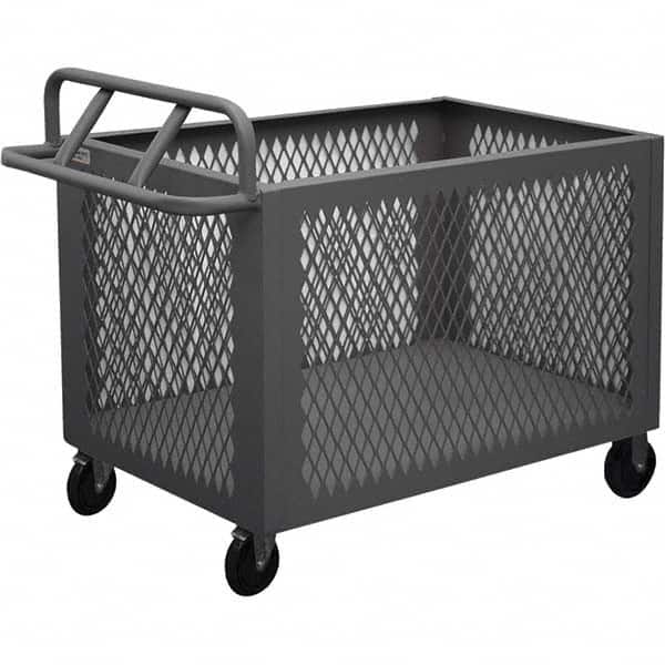 Durham - 1,400 Lb Capacity 1-Shelf 4-Sided Mesh Box Truck - Eagle Tool & Supply