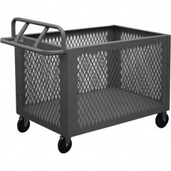 Durham - 1,400 Lb Capacity 1-Shelf 4-Sided Mesh Box Truck - Eagle Tool & Supply