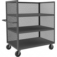 Durham - 3,000 Lb Capacity 3-Shelf 3-Sided Mesh Truck - Eagle Tool & Supply