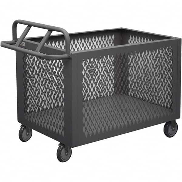Durham - 1,200 Lb Capacity 1-Shelf 4-Sided Mesh Box Truck - Eagle Tool & Supply