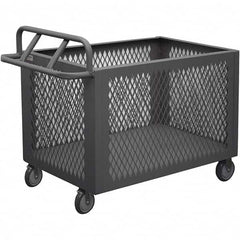 Durham - 1,200 Lb Capacity 1-Shelf 4-Sided Mesh Box Truck - Eagle Tool & Supply