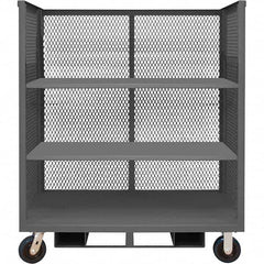 Durham - 3,600 Lb Capacity 3-Shelf 3-Sided Mesh Truck - Eagle Tool & Supply