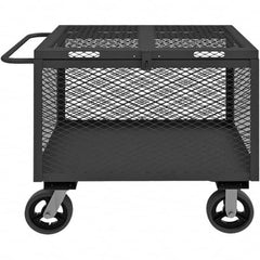Durham - 2,000 Lb Capacity 1-Shelf 4-Sided Mesh Box Truck - Eagle Tool & Supply