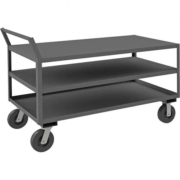 Durham - 4,800 Lb Capacity 3-Shelf Low Deck Service Truck - Eagle Tool & Supply