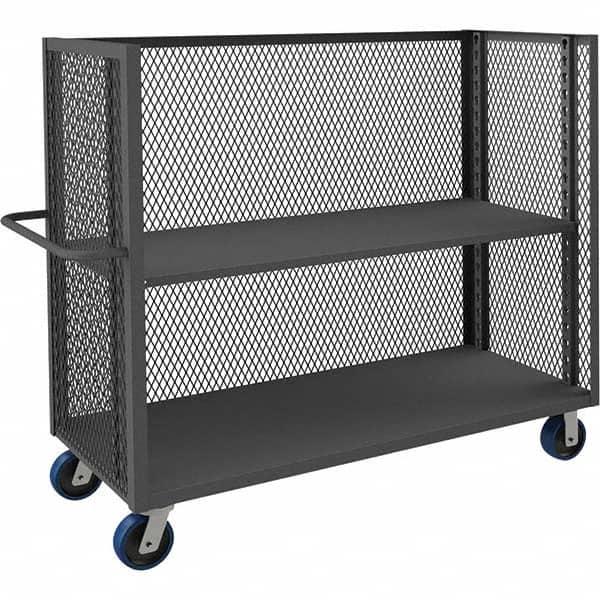 Durham - 3,600 Lb Capacity 1-Shelf 3-Sided Mesh Truck - Eagle Tool & Supply