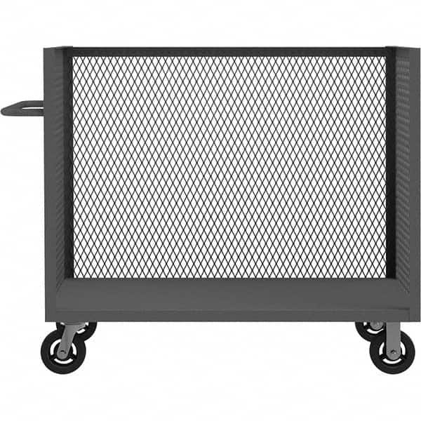 Durham - 2,000 Lb Capacity 1-Shelf 3-Sided Mesh Truck - Eagle Tool & Supply