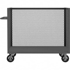 Durham - 2,000 Lb Capacity 1-Shelf 3-Sided Mesh Truck - Eagle Tool & Supply