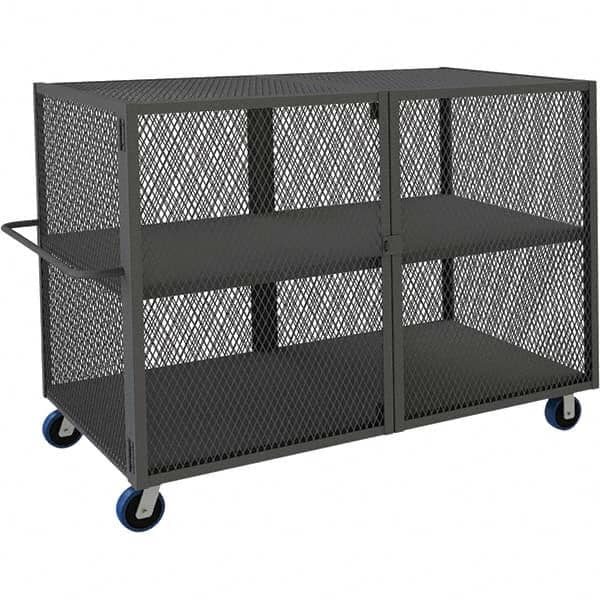 Durham - 2,000 Lb Capacity 2-Shelf Security Mesh Truck - Eagle Tool & Supply