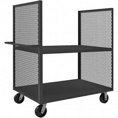 Durham - 2,000 Lb Capacity 2-Shelf 2-Sided Mesh Truck - Eagle Tool & Supply