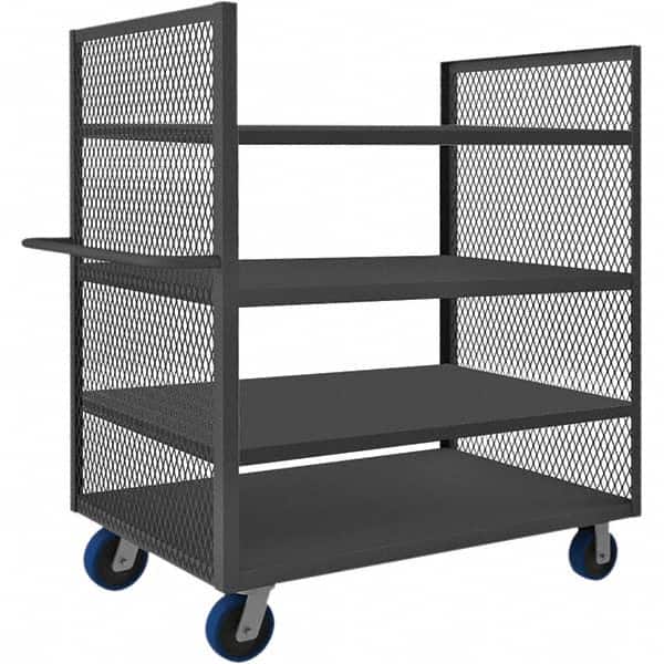 Durham - 2,000 Lb Capacity 4-Shelf 2-Sided Mesh Truck - Eagle Tool & Supply
