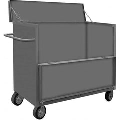 Durham - 2,000 Lb Capacity 1-Shelf 3-Sided Solid Truck - Eagle Tool & Supply