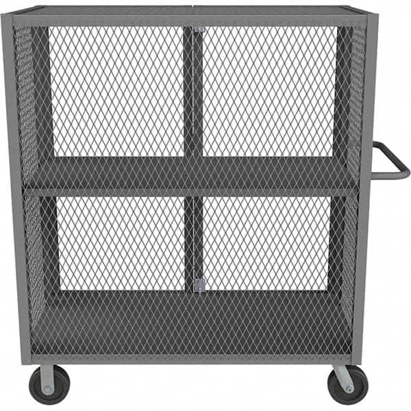 Durham - 2,000 Lb Capacity 1-Shelf Security Mesh Truck - Eagle Tool & Supply