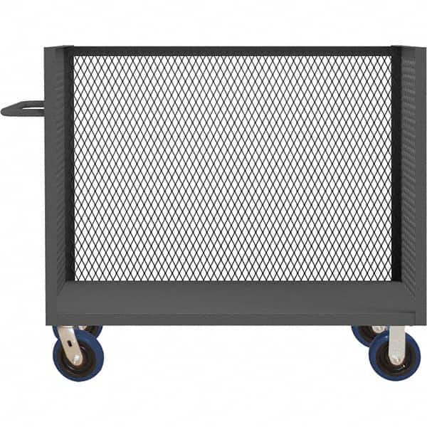 Durham - 3,600 Lb Capacity 1-Shelf 3-Sided Mesh Truck - Eagle Tool & Supply