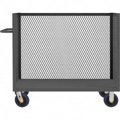 Durham - 3,600 Lb Capacity 1-Shelf 3-Sided Mesh Truck - Eagle Tool & Supply