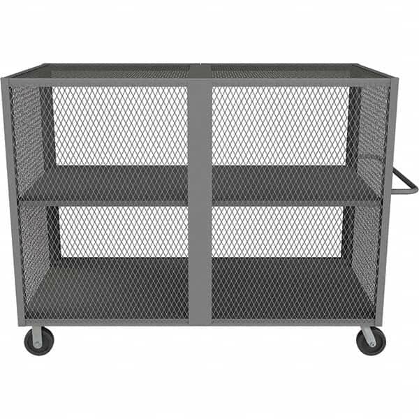 Durham - 2,000 Lb Capacity 2-Shelf Security Mesh Truck - Eagle Tool & Supply