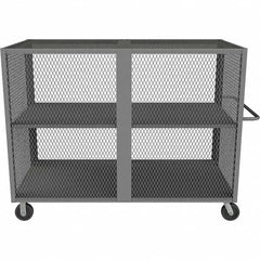 Durham - 2,000 Lb Capacity 2-Shelf Security Mesh Truck - Eagle Tool & Supply
