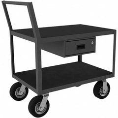 Durham - 1,200 Lb Capacity 2-Shelf Low Deck Service Truck - Eagle Tool & Supply