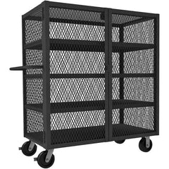 Durham - 2,000 Lb Capacity 4-Shelf Security Mesh Truck - Eagle Tool & Supply
