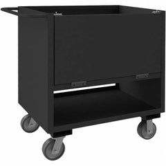 Durham - 2,000 Lb Capacity 2-Shelf 4-Sided Solid Box Truck - Eagle Tool & Supply