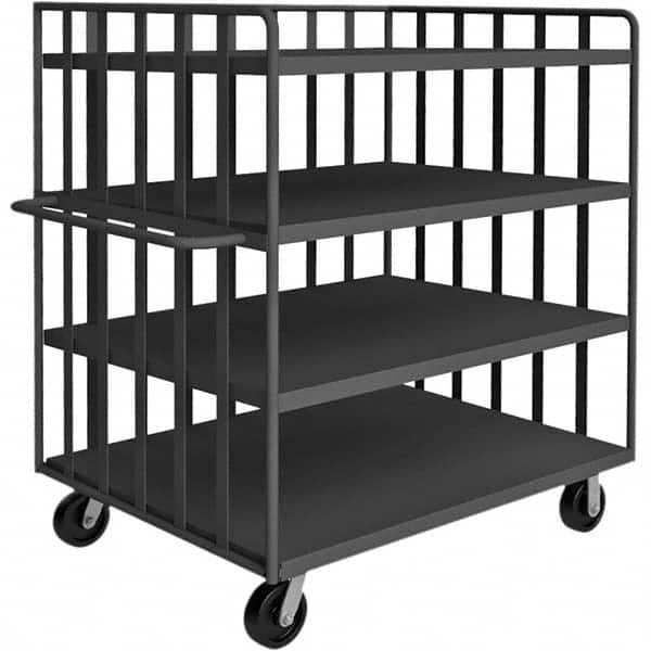 Durham - 3,000 Lb Capacity 4-Shelf Open Portable Truck - Eagle Tool & Supply