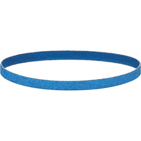 Dynabrade - 1-1/2" Wide x 30" OAL, 80 Grit, Zirconia Alumina Abrasive Belt - Zirconia Alumina, Coated, X Weighted Cloth Backing, Wet/Dry - Eagle Tool & Supply