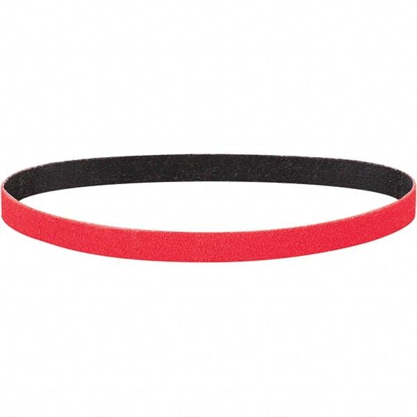 Dynabrade - 1" Wide x 18" OAL, 60 Grit, Ceramic Abrasive Belt - Ceramic, Coated, X Weighted Cloth Backing, Wet/Dry - Eagle Tool & Supply