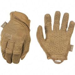 Mechanix Wear - Size L Work Gloves - For Work & Driver, Uncoated, Adjustable Closure Cuff, Full Fingered, Tan, Paired - Eagle Tool & Supply