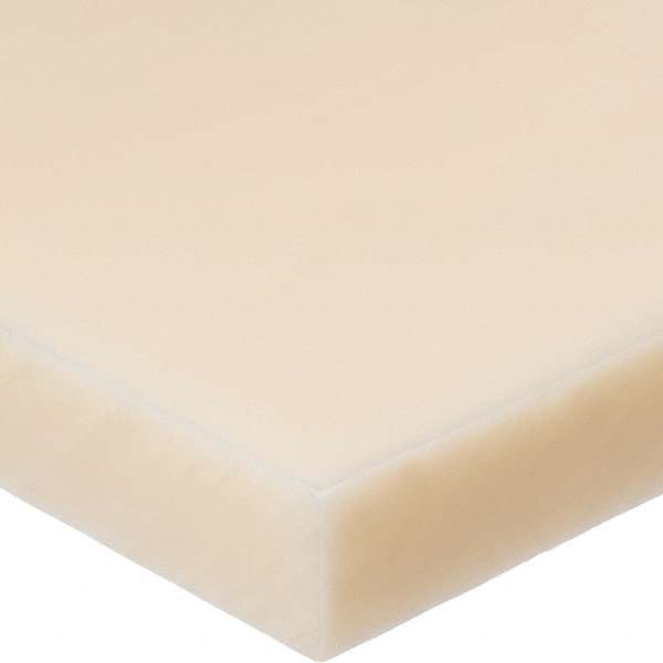 USA Sealing - 2' x 3/4" x 3/4" Off-White Nylon 6/6 Square Bar - Eagle Tool & Supply