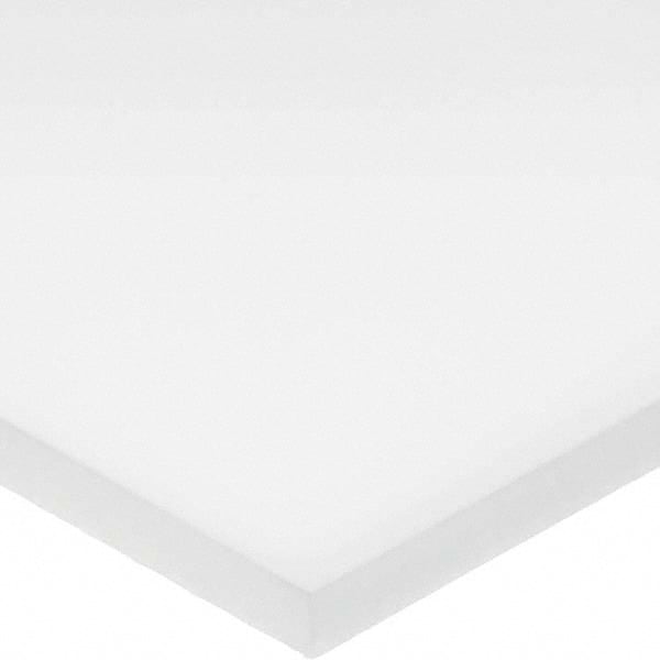 USA Sealing - 4' x 6" x 1" Opaque White HDPE Rectangular Bar - Eagle Tool & Supply